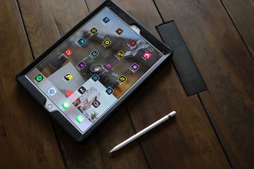 missoula silver iPad with stylus tablet
